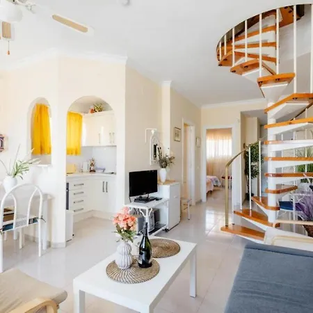 Golf Park Sunny Cozy Penthouse Near The Ocean With Large Double Terraces, Fiber Wifi, 3 Pools, New Bbq South Tenerife *