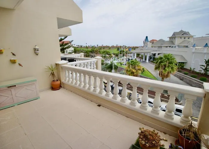 公寓 Book Golf Park Sunny Cozy Near The Ocean With Large Double Terraces, Fiber Wifi, 3 Pools, Bbq Tenerife South 圣米格尔德阿沃纳