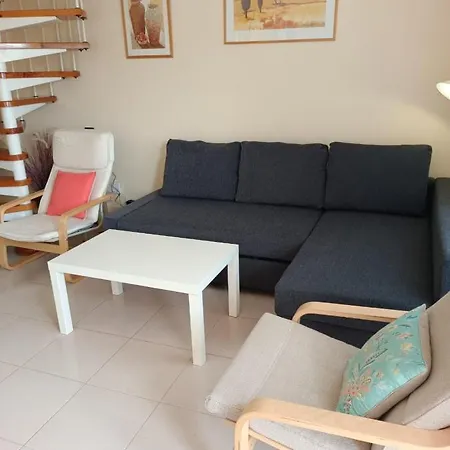 Daire Golf Park Sunny Cozy Penthouse Near The Ocean With Large Double Terraces, Fiber Wifi, 3 Pools, New Bbq South Tenerife